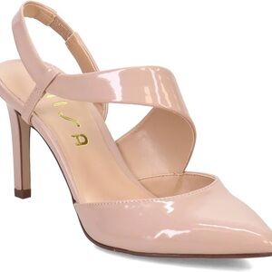 Unisa Cream Heels with Slingback Design and High Stiletto Heel size 8